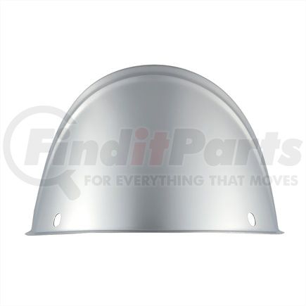 United Pacific 10532 Headlight Visor - 7", Round, Stainless Steel, Drop Style