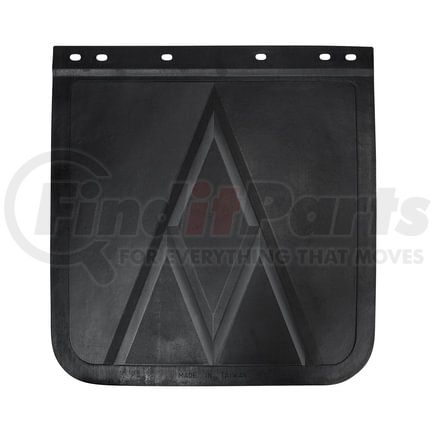 United Pacific 10606B Mud Flap - Bottom, 24 in. x 24 in., Rubber, Heavy Duty