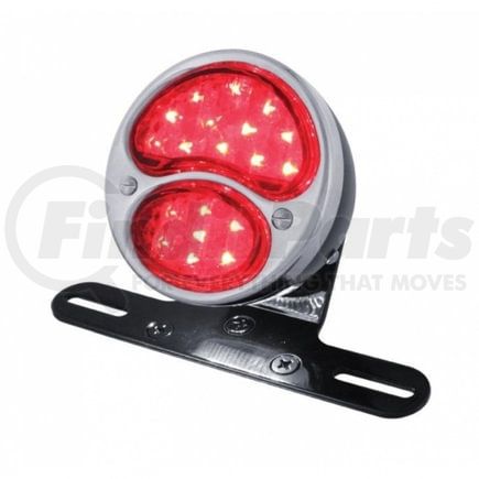 United Pacific 20334 Tail Light - LED, "DUO Lamp", with Black Aluminum Housing, Red Lens