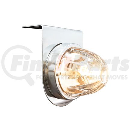 United Pacific 20470 Glass Incandescent Watermelon Light, with Stainless Steel Bracket, Clear Lens