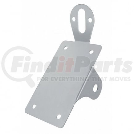 United Pacific 20649 License Plate Bracket - License Plate & Light Bracket, Bobber Style, Vertical Side Mount