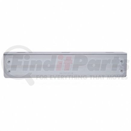 United Pacific 20793 Light Bar - Stainless, with Bracket, Parking/Turn/Clearance Light, Red LED, Chrome Lens, Stainless Steel, Dual Row, 14 LED Per Light Bar