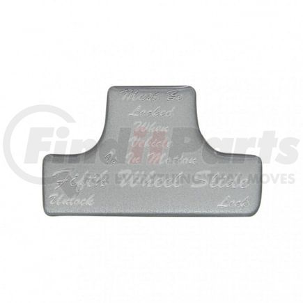 United Pacific 21020-1S Dash Switch Label - Switch Guard Sticker Only, "Fifth Wheel", Silver