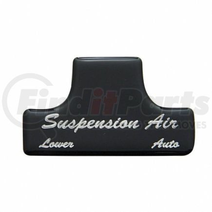 United Pacific 21026-1K Dash Switch Label - Switch Guard Sticker Only, "Suspension Air", Black