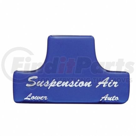 United Pacific 21026-1B Dash Switch Label - Switch Guard Sticker Only, "Suspension Air", Blue