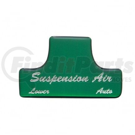 United Pacific 21026-1G Dash Switch Label - Switch Guard Sticker Only, "Suspension Air", Green