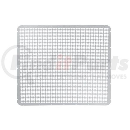 United Pacific 21062 Grille Mesh - 430 Stainless Steel, with Extended Hood-Straight Oval Holes, for Peterbilt 379