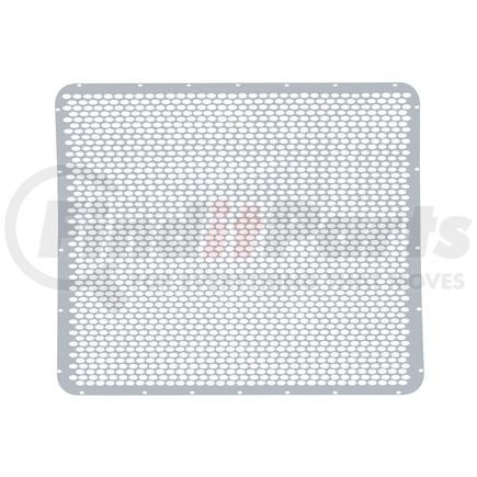 United Pacific 21151 Grille Mesh - 304 Stainless Steel, with Extended Hood-Alternating Oval Holes, for Peterbilt 379