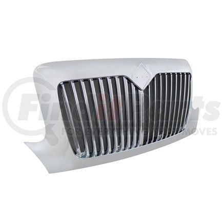 United Pacific 21148 Grille - Chrome, with Bug Screen, for 2002-2020 International Durastar