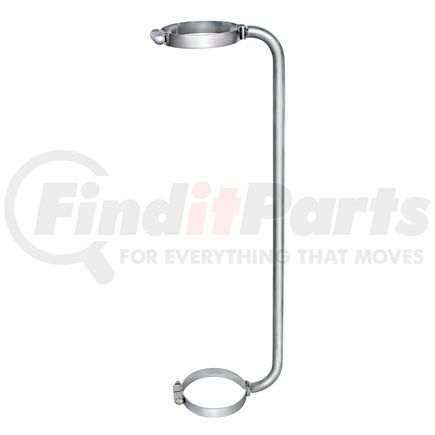 United Pacific 21251 Exhaust Stack Muffler Guard Grab Handle - 34", Chrome, 6" Clamp