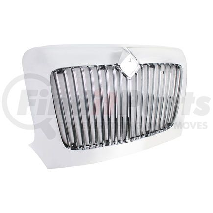 United Pacific 21312 Grille - Chrome, with Bug Screen, for 2002+ International Transtar