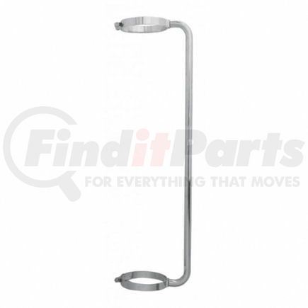 United Pacific 21307 Exhaust Stack Muffler Guard Grab Handle - 45", Chrome, 6" Clamp