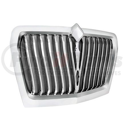 United Pacific 21334 Grille - Chrome, Curved Style, with Bug Screen, for 2018-2023 International LT