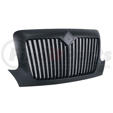 United Pacific 21458 Grille - Black, with Bug Screen, for 2002-2021 International Durastar