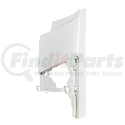 United Pacific 21628 Hood Panel - Driver Side, Corner, Flat Type, White ABS Plastic, for Isuzu NPR (Elf 400/500/600)