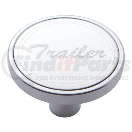 United Pacific 23182 Air Brake Valve Control Knob - "Trailer", Short, Stainless Plaque, with Cursive Script