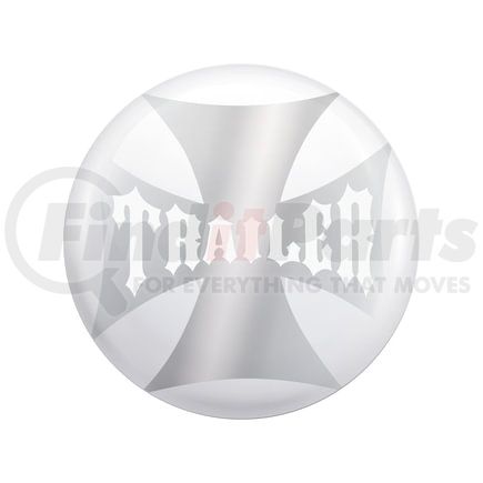 United Pacific 23229-2W Air Brake Valve Control Knob - White, "Trailer" Maltese Cross Sticker