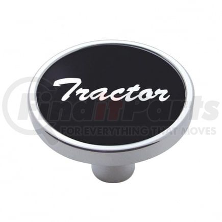 United Pacific 23264 Air Brake Valve Control Knob - "Tractor" Short, Black Aluminum Sticker