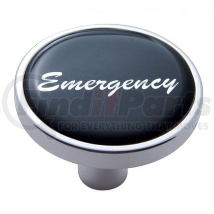 United Pacific 23304 Air Brake Valve Control Knob - "Emergency" Short, Black Glossy Sticker