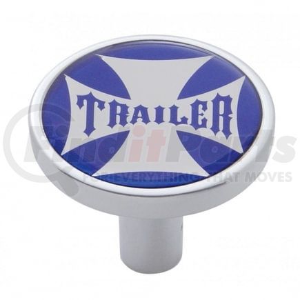 United Pacific 23676 Air Brake Valve Control Knob - "Trailer" Long, Blue Maltese Cross Sticker