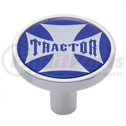 United Pacific 23670 Air Brake Valve Control Knob - "Tractor" Long, Blue Maltese Cross Sticker