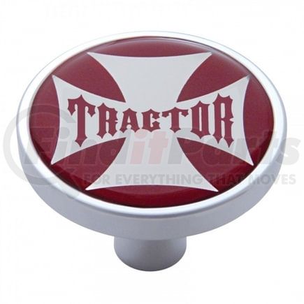 United Pacific 23685 Air Brake Valve Control Knob - "Tractor" Short, Red Maltese Cross Sticker