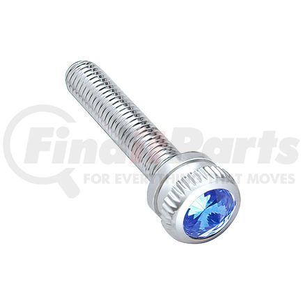 United Pacific 23866 Dash Panel Screw - 6-Pack, M5-0.8, with Blue Crystal, for Kenworth