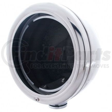 United Pacific 30368 Headlight Housing - Stainless Steel, "Classic", " Headlight Housing - No Turn Signal