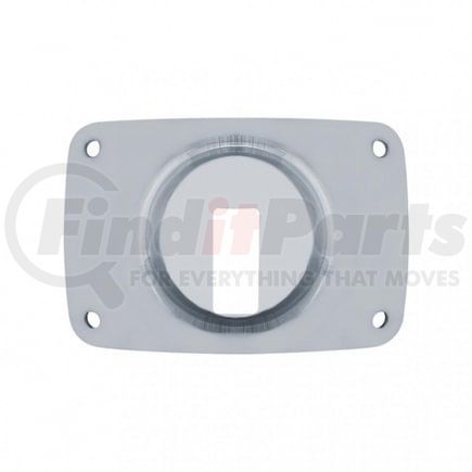 United Pacific 30369-4 Headlight Mount - Headlight Inner Mounting Base Plate, Stainless, for Peterbilt