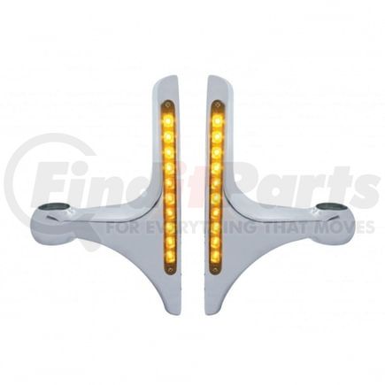 United Pacific 30457 Headlight Bracket - LED, 10 Amber LED/Amber Lens