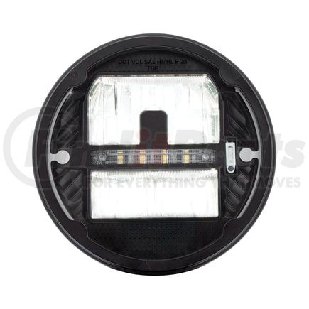 United Pacific 31248 ULTRALIT LED 7" Round Heated Headlight with White Position Light