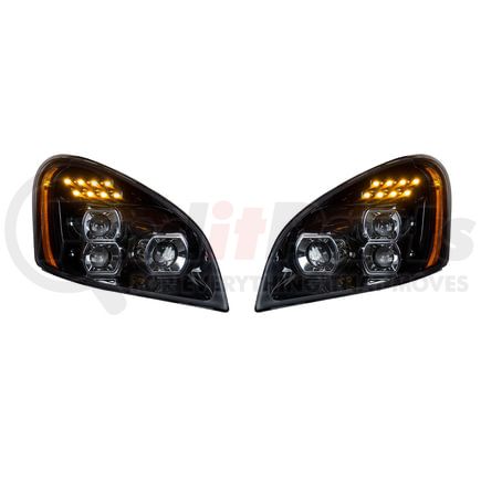 United Pacific 35788 LED Blackout Headlight for 2008-2017 Freightliner Cascadia - Driver and Passenger Side