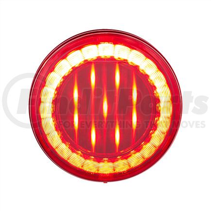 United Pacific 36090 Brake / Tail / Turn Signal Light - 4", Round, 33 LED, Red LED/Lens, X-Series Lumos Light