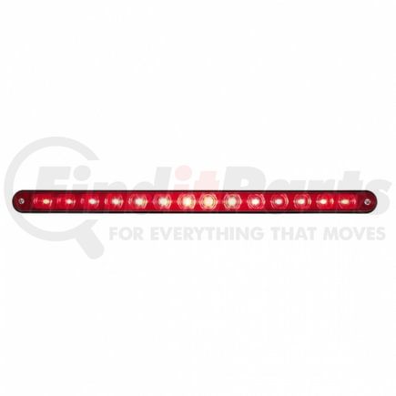 United Pacific 36485 Flush Mount Light Bar - Turn Signal Light, Red LED and Lens, Black/Plastic Housing, 14 LED Light Bar