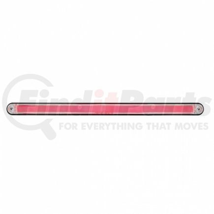 United Pacific 36495 Light Bar - "Glo" Light, LED, Stop/Turn/Tail Light, Red LED, Clear Lens, Black/Plastic Housing, Dual Function, 24 LED Light Bar