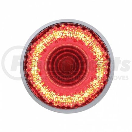 United Pacific 36527B Clearance Light - Bulk, 2" Round Mirage Light, 9 LED, Red LED/Clear Lens