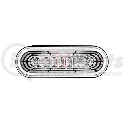 United Pacific 36573 Back Up Light - 22 LED, 6" Oval, Abyss Lens Design, with Plastic Housing, White LED/Clear Lens