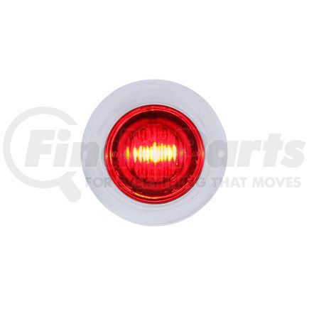 United Pacific 36601 Auxiliary Light - 3 LED Dual Function Mini Auxiliary/Utility Light, with Bezel, Red LED/Red Lens