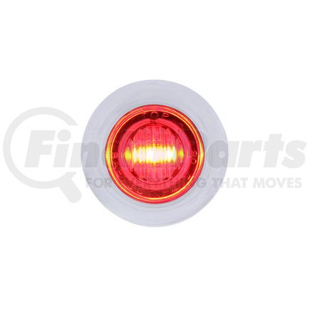 United Pacific 36603 Auxiliary Light - 3 LED Dual Function Mini Auxiliary/Utility Light, with Bezel, Red LED/Clear Lens