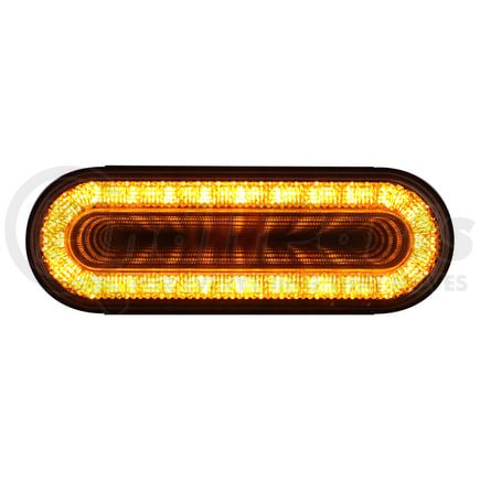 United Pacific 36665 Turn Signal Light - 24 LED 6" Oval Mirage, Amber LED/Clear Lens