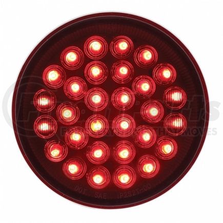 United Pacific 36832B Brake / Tail / Turn Signal Light - Bulk, 4" Round Light, 30 LED, Red LED/Lens