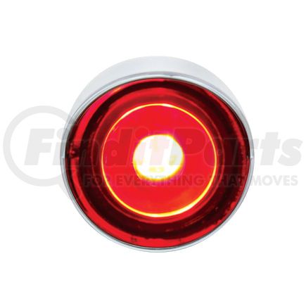 United Pacific 36898 Clearance/Marker Light - Red LED/Red Lens, 1", with Visor, 3 High Power LED