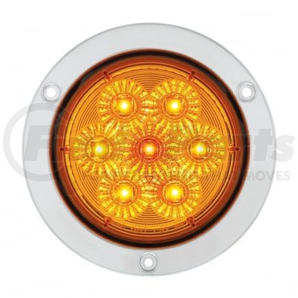 United Pacific 36915 Turn Signal Light - 7 LED 4" Deep Dish, Amber LED/Amber Lens