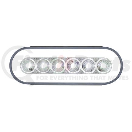 United Pacific 37009B Back-Up Light - 21 LED 6" GLO Series, Oval, with Rear Plastic Housing