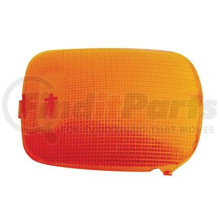 United Pacific 37050 Dome Light Lens - Rectangular, for 2006+ Peterbilt, Amber