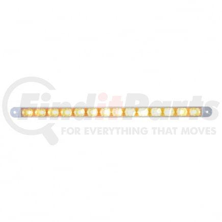 United Pacific 37192B Multi-Purpose Warning Light - 14 LED 12" Auxiliary Warning Light Bar Only, Amber LED/Clear Lens