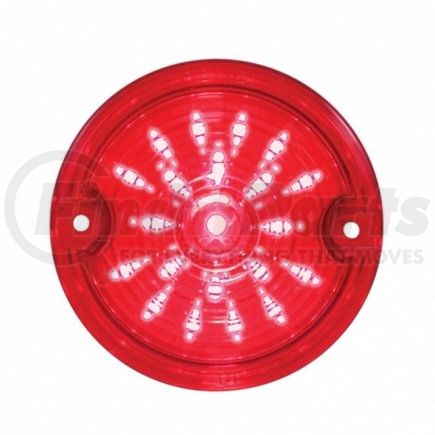 United Pacific 37201 Turn Signal Light - 21 LED 3.25" Harley Signal Light, with 1156 Plug, Red LED/Red Lens