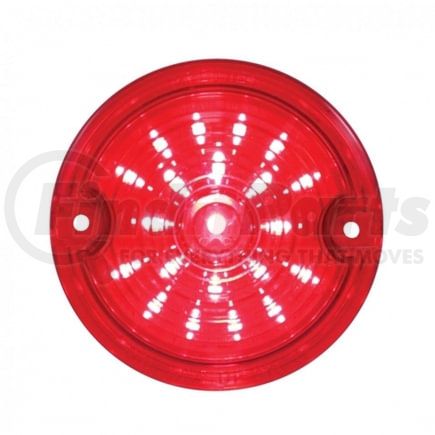 United Pacific 37575 Turn Signal Light - 21 LED 3.25" Dual Function Harley Signal Light, with 1157 Plug, Red LED/Red Lens