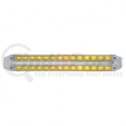 United Pacific 37675 Turn Signal Light - Dual 14 LED 12" Light Bars, Amber LED/Chrome Lens