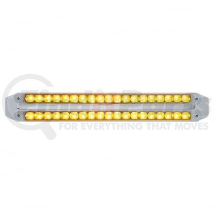 United Pacific 37680 Turn Signal Light - Dual 19 LED 12" Reflector Light Bars, Amber LED/Clear Lens